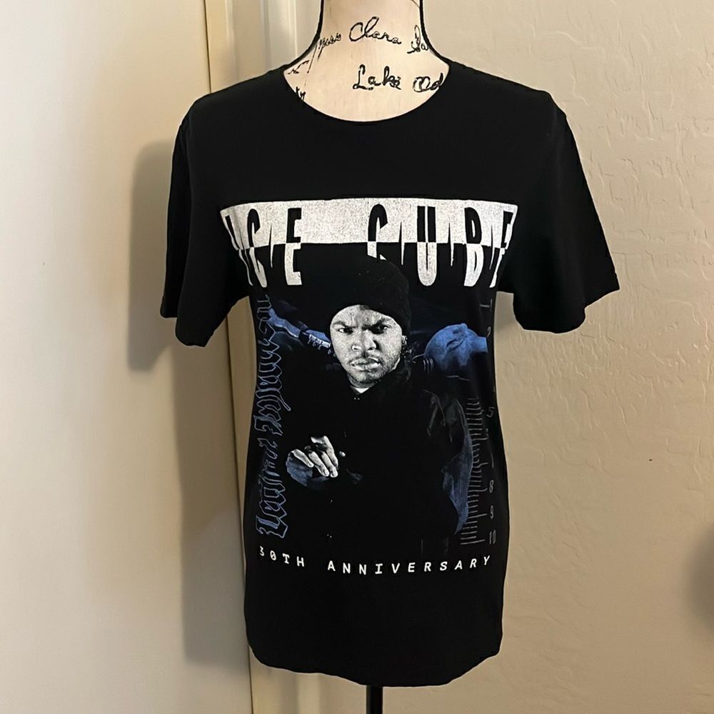 Ice Cube Black Lethal Injection 30th Anniversary Graphic T-Shirt Music Hip Hop